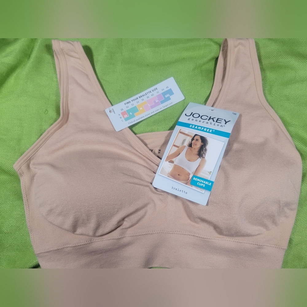 NWT Jockey Seamfree Bralette Nude